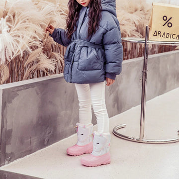 Bottes de neige licorne fille