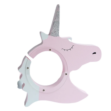Tirelire en bois licorne