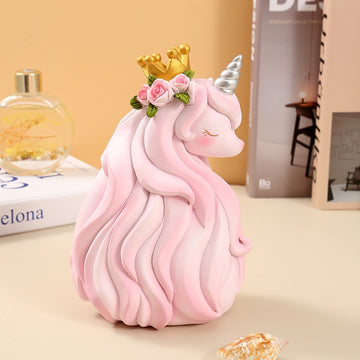 Tirelire licorne princesse