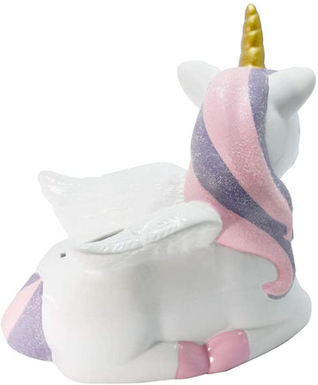 Tirelire licorne avec des ailes