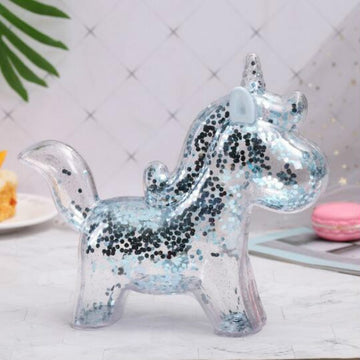 Tirelire licorne paillette