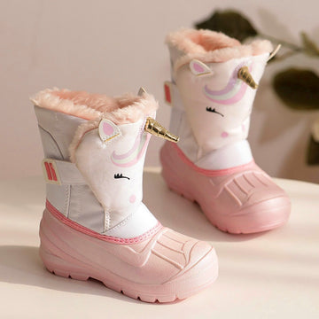 Bottes de neige licorne fille