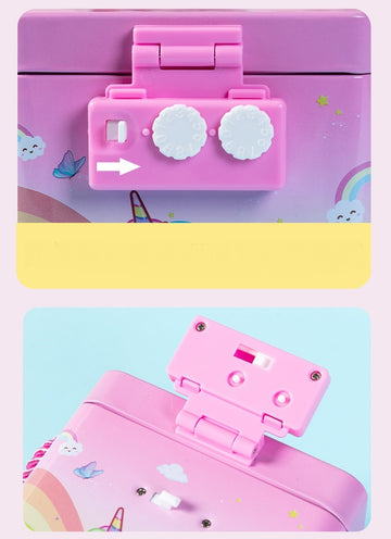 Tirelire licorne rose