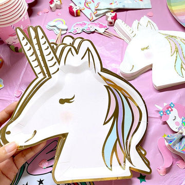Assiette licorne festive