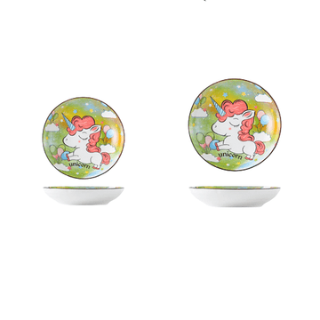 Assiette licorne style japonais