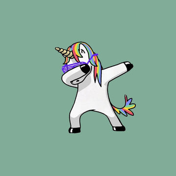 Autocollant Licorne qui Dab