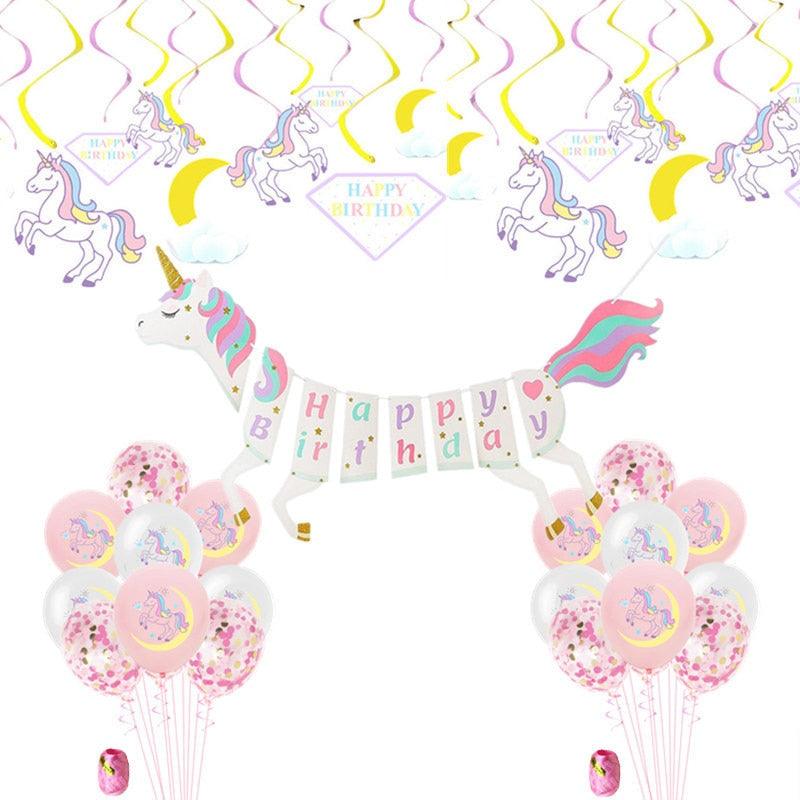 Banderole guirlande licorne volante