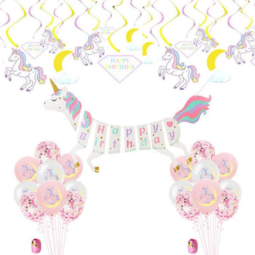 Banderole guirlande licorne volante