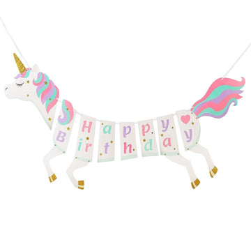 Banderole guirlande licorne volante