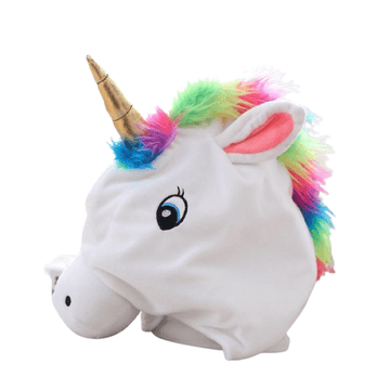 Bonnet En Peluche En Tête De Licorne