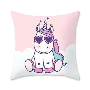 Housse de Coussin<br> Licorne Assise