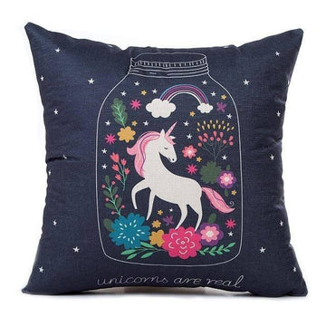 Housse de Coussin<br> Licorne Bocal