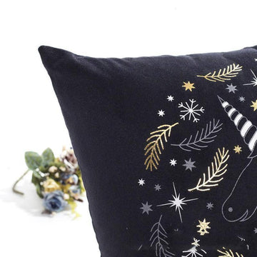 Housse de  Coussin<br> Licorne Noël