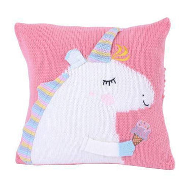 Housse de Coussin<br> Licorne Tricot