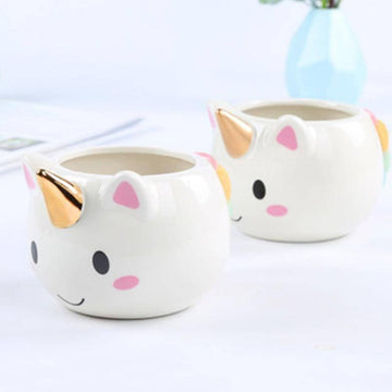 Tasse Licorne Kawaii Blanche