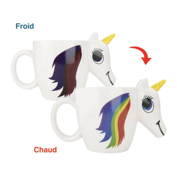 Tasse Licorne<br> Qui Change de Couleur