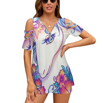 Top licorne femme