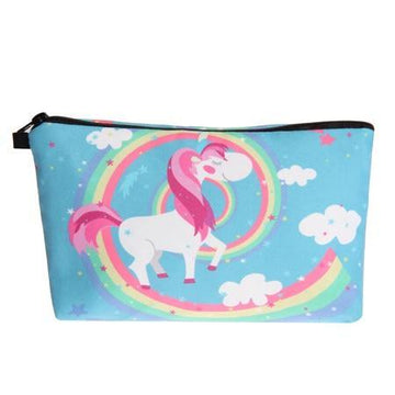 Trousse de Toilette Licorne Turquoise