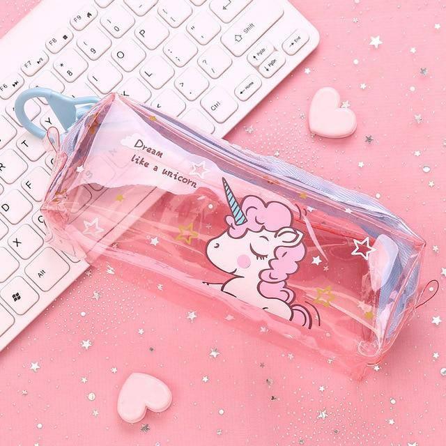 Trousse Licorne Transparente - Une Licorne