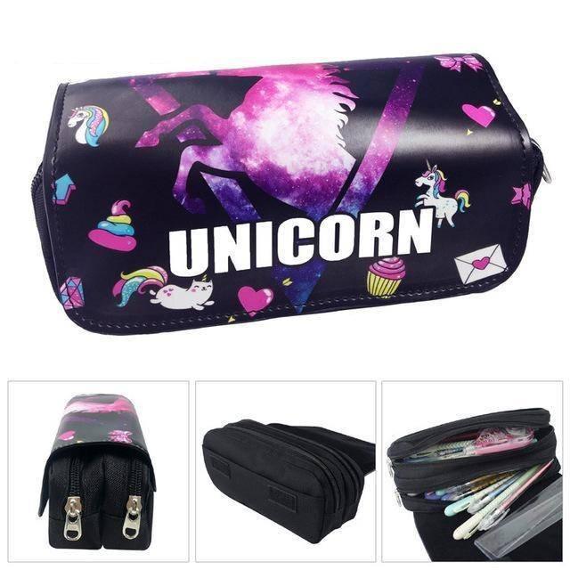 Trousse Licorne<br> 2 Compartiments - Une Licorne