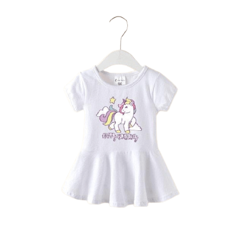 Tunique licorne estivale blanche