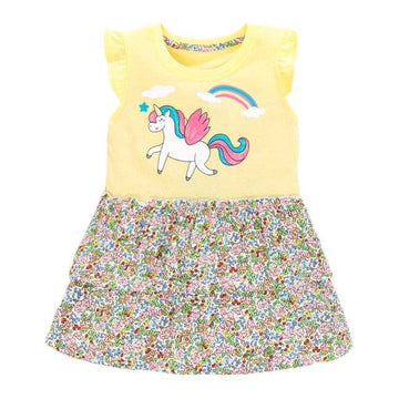 Tunique licorne fleurie fille 