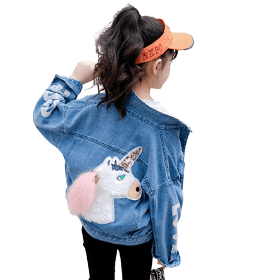 Veste Licorne Denim Fille