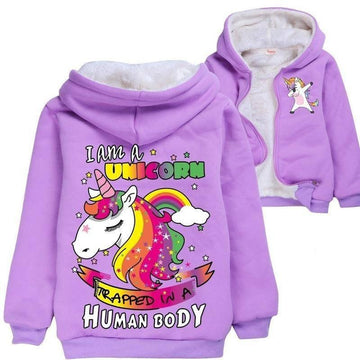 Veste Polaire Fille Licorne